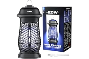 KITMOUS Effizienter Mückenvernichter, 20W Insektenvernichter mit UV Licht, wasserdichter IPX4 Mückenvernichter für den Außenbereich. Mückenschutz für Mückenfliegen und Ungeziefer