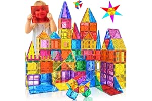 KAYSAITOY Magnetic Building Blocks,60PCS Oversize Magnetic Tiles Set Toddlers Toys for 3 4 5 6 7 Year Old Boys Girls Educational Construction Magnet Blocks Toys Gifts for Kids Age 3-5 Christmas Birthday