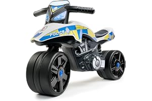 Falk - Polis motorcykel - säkra hjul - för barn från 2 år | Breda hjul - riktningsstyre - utomhusspel för barn - tillverkad i Frankrike - 2 år gammal gåva - 547UK