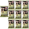 Sterling Naturals Megha Mehandi Hair Colour for Women & Men, Henna Based Mehndi, Organic Hair Dye Without Chemicals and Ammonia, Black, 10 g (Pack of 10)