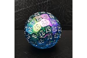 BESCON DICE Bescon Dazzling Blue 100 Sided Dice, Polyhedral Solid 100 Sides Dice 45MM in Diameter (1.8inch), Game Dice D100