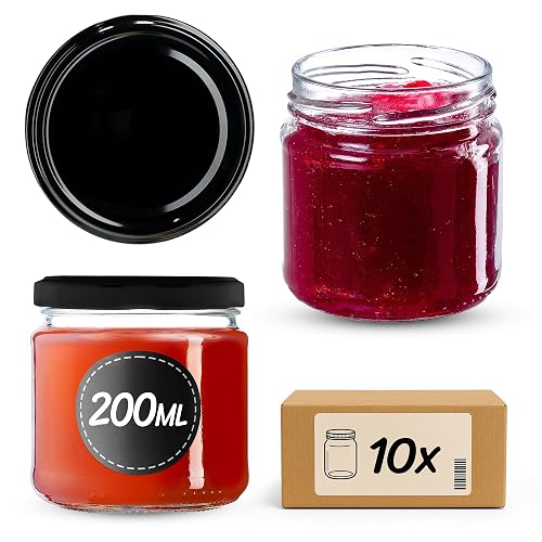 KADAX 10× Einmachgläser 200 ml, Twist-Off