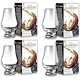 Glencairn Whiskey-Glas Kristall, 2 Stück Geschenk-Set, farblos