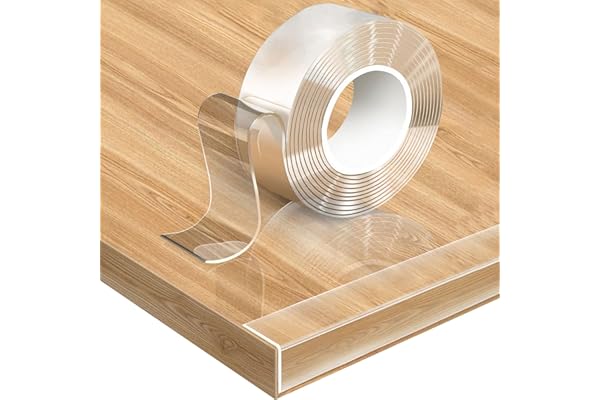 Loiion Protege Coin de Table Bebe Transparent, 3M Pré-adhésif Extra Fort Nano Tape, Protection Bebe de Table et Meuble, Protecteur des Bords et Angles Placard pour Sécurité Bebe(5cm de Large)