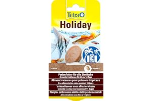 Tetra Holiday Semesterfoder – Gelfoderblock fiskfoder för en balanserad kost för alla prydnadsfiskar under en längre tid, 30
