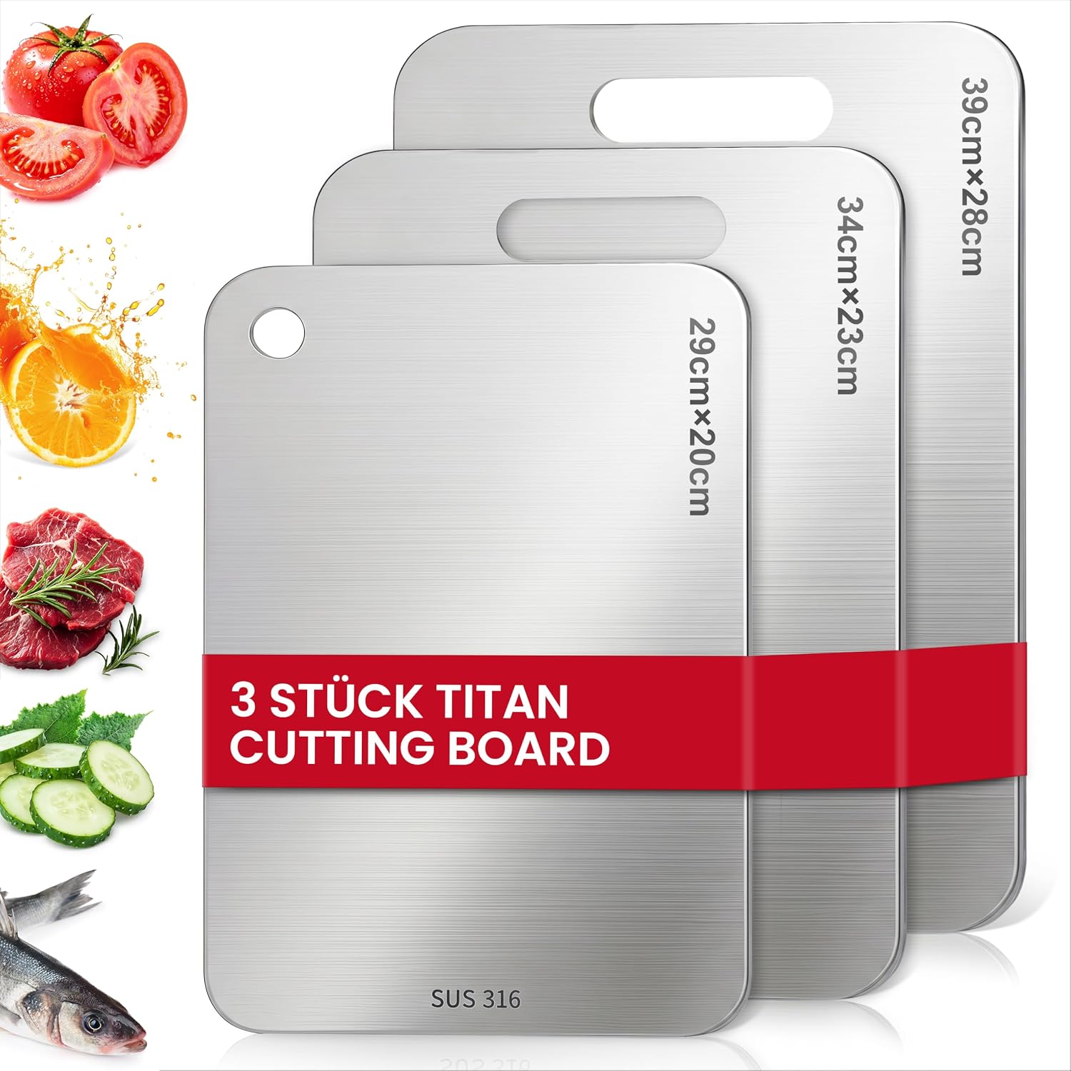 Prise en Main & Utilisation au Quotidien : Bafeil Titan skärbräda set 3 stycken 316 rost