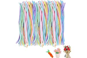 CHENYOYANGFEN Pipe Cleaners - Pack of 100,Glitter Pipe Cleaners for Craft Multi Colour Pipe Cleaners Chenille Stems Flexible Strong Suitable for Arts & Craft, DIY Designs Craft For Kids