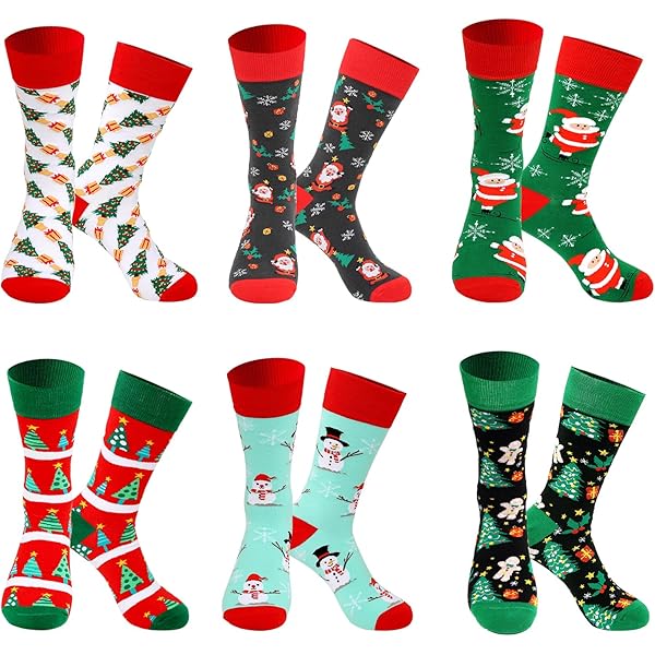 Lot De 4 Paires De Chaussettes De Noël Pour Femme