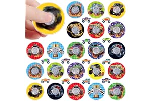 SCIONE 24 Fidget Spinners Monster Truck för Barn - Mini Set av Magiska Tricks, Present till Alla Hjärtans Dag, Klassbelöning