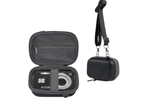 Leayjeen Digital Camera Case Compatible with Kodak PIXPRO FZ45/FZ55/C1/VAHOIALD/Taichaeu/Canon G7X/SX730 Digital Camera, EVA Hard Carrying Bag with Inner Pocket (Case Only) Black