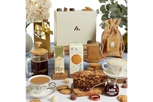 Luxury Scottish Hamper | Gourmet Christmas Hampers - Alcohol Free Hamper - Indulgent Chocolates, Dundee Cake, Biscuits, Artisan Tea & Coffee - Gifts for Xmas, Birthdays, Thank Yous, Clearwater Hampers