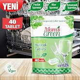 Mom's Green Bulaşık Makinesi Deterjanı Oksijenli 40 Tablet