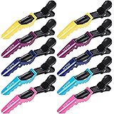 XCZYN Fermagli per Capelli da Parrucchiere Professionali Styling Sezioni Forcine per Capelli in Alligatore Denti Larghi Facil