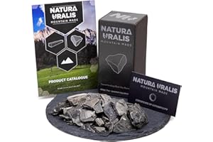 Natura Uralis Orenburg Arcilla Negra | 200g de Arcilla Negra Natural, Gris Oscuro a Negro - Increíble Crujido, Satisfactoria Textura Terrosa, Aterciopelada y Firme, Sensación ASMR