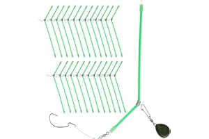 SHADDOCK Set di distanziatori anti-grovigli, cromati anti-angolo, per la pesca e la pesca (25 pezzi)