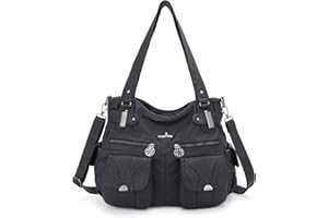 Angel Kiss Cuir Sac à Main Désign/Epaule/Bandoulière/Large Capacité 8 Petites Poches Pour Filles/Femmes