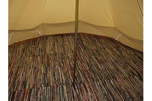 BELL TENT BOUTIQUE...HAPPY GLAMPING Bell Tent Boutique Bell Tent Chindi Rag Rug – Hand Loomed Recycled Cotton – Half Moon or Full Floor Mat – Fits 3m to 6m ZIG Tents