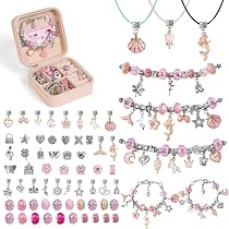 AUAUY Kit Giochi Crea Braccialetti DIY Regalo Bambina 5-10 Anni, Idee Originali per Natale e Compleanno