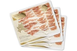 Lard épicé, Excellence régionale de la Lombardie, 3 barquettes prétranché, Salumi Pasini, 70 gr cq