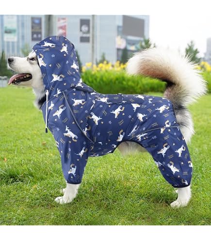 Hunde Regenmantel Mit Hoher Wasserdicht Für Hunde  Produktbild-Vorschau 9