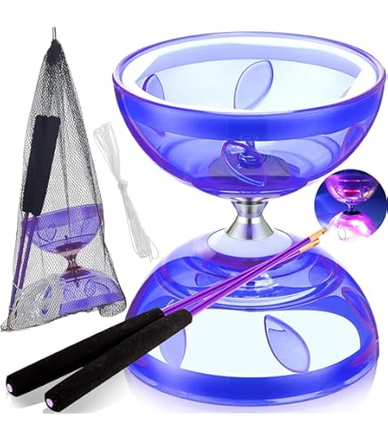 Diabolo Vrijloper met kogellagers, drievoudige opbergset, 4,5 mm