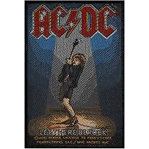 Toppa Termoadesiva Ricamata ACDC: Accessorio Souvenir Con Cannone