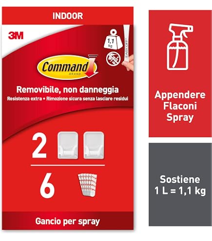 Support Command Pour Balai Et Serpillière - Lot De 2 Crochets + 6 Bandes Adhésives | Fixation Sans Perçage