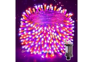 Auriostar Halloween Decorations Fairy Lights - 200 LEDs 20m Halloween Lights Outdoor with 8 Lighting Modes/Timer, IP44 Waterproof Scary Spooky Hanging String Lights Plug in for Party Garden Indoor