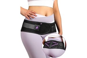 Fitomo Sacroiliac Support Belt with Extra Support Stays, Hip Support for Women for Pelvic, Leg, Hip, SI Joints, Sciatic Pain Relief, Lower Back Support for Women, Trochanteric Belt, 360°Anti-slip