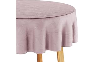 Filumi Mantel Antimanchas 100x100 cm Redondo Rosa empolvado Interiores Comedor Salon Manteles para Exterior y Jardin Mantel Navidad Amalu