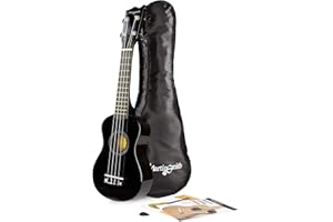Martin Smith UK-212-BK Ukelele Soprano Ukulele con Bolsa - Negro, 21"