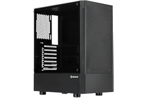 UNYKAch Caja ATX Aero C35,con Panel Lateral de Cristal Templado Tintado, con 2 Puertos USB 3.0, 1 USB 2.0, para Instalación de Tarjetas Gráficas de hasta 315 mm y Disipadores de CPU de hasta 160 mm