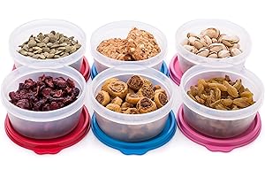 SIGNORA WARE Boîtes de conservation alimentaires réutilisables en plastique – Boîtes alimentaires empilables hermétiques pour collations, pique-niques, préparation des aliments, pique-niques et plus encore – Lot