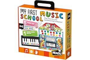 Headu - My First Music School | Piano Infantil | Teclado Piano | Instrumentos Musicales | Juguetes Niños 3 Años O Mas | Instrumentos Musicales Infantiles