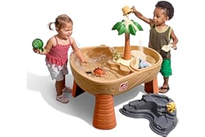Step2 tep2 Dino Dig Sand and Water Activity Sensory Table, 7 Piece Accessory Kit, Toddler Outdoor & Indoor Toy, 2 – 5 Years Old, Kids Activity table for 15L Water and 9kg sand