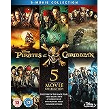 Pirates of the Caribbean 1-5 (Blu-ray) [2017] [Region Free]