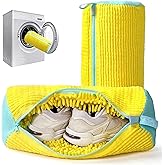 London Alley Shoe Washing Machine Bag | Laundry Shoe Bag for Washer & Dryer | Reusable with Durable Zipper for Sneakers & Del