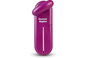 Culinare MagiCan Abrelatas Manual, Violeta, Plástico/Acero inoxidable, Manija Nueva y Mejorada, Cómoda, Abre Latas de Cualquier Tamaño, 2 Años de Garantía