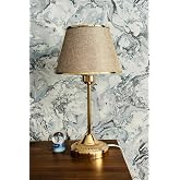 Bohhem Royal Gold Metal Ayaklı Abajur Kumbeji Altın Şeritli Kumaş Başlık Yatak Odası Abajur Salon Masa Lamb Kumbeji