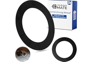YOUR DAY MATE Joint plat pour soupape de vidange, 2 pièces, Ø 62 x 42 x 1 mm, pour garnitures de lavabo 1 1/4 pouce, soupape de vidange d'évier Joint de remplacement, kit d'étanchéité robinetterie de cuisine