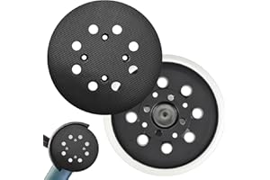 BIGP Lot de 2 Plateau de Ponçage 125 mm pour Ponceuse Excentrique, 8 Trous à Scratch (Hook & Loop), Dureté Moyenne, Compatible avec Bosch PEX 300 AE, PEX 400 AE, PEX 4000 AE, AdvancedOrbit 18