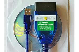 OTKEFDI OBD KDCAN Scanner di Codice OBD2 K+Dcan,Strumento Diagnostico Ediabas NCS Expert Rheingold OBDII per E81, E82, E83, E87, E88, E46, E90, E91, E92, E93, E53, E60, E85, E86, E71