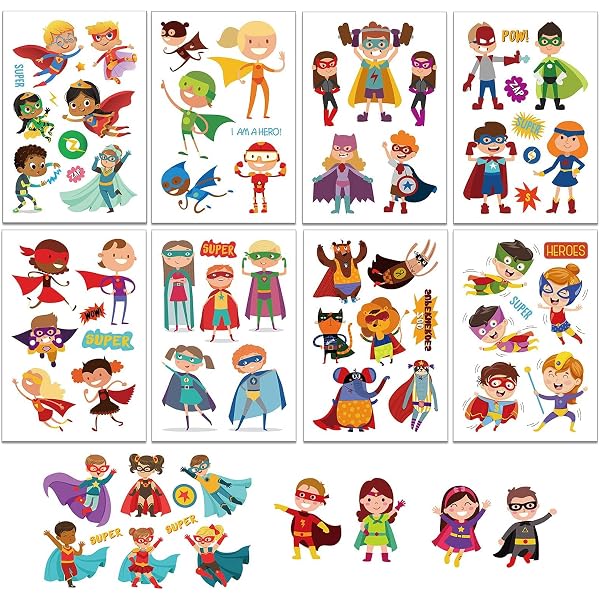12 Masques De Super-Héros En Feutre – Kit Anniversaire Enfant – Déguisement, Carnaval, Cosplay – Tailles 17 Cm