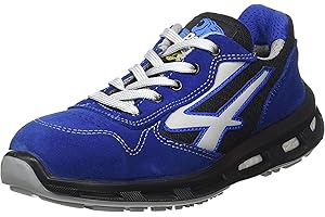 UPOWER U-Power Red Lion Active, Chaussures de sécurité unisexes, légères, flexibles, anti-crevaison en cuir, avec insert Infinergy, avec embouts en aluminium (Blue 41)