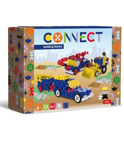 Trefl Connect Set Mattoncini 2 In 1: Gru E Autogrù | 169 Pezzi Con Personaggio Max | Gioco Creativo Per Bambini 5+ Anni - 4