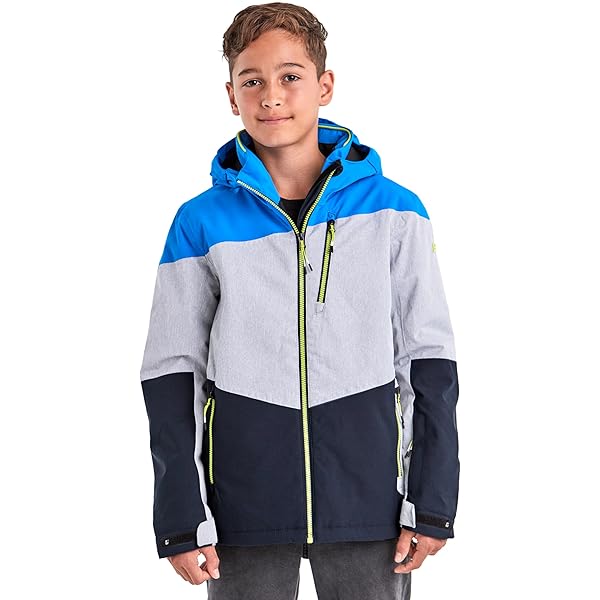 killtec KSW 79 BYS SKI PNTS, functionele broek voor jongens, skibroek met afritsbare slabbetje, sneeuwbescherming en randbescherming, donkerblauw