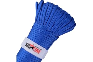 Paracord Rope 550 Multifunction - 30meter - Kadactive Keychains 7 Strand Nylon Cord - for Outdoor, Crafting, Camping, Survival Rope - Blue