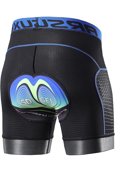 Short De Cyclisme BALEAF Homme | Coussin 5 Couches | Taille M Vert | Vélo Route/VTT