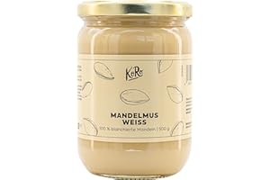 KoRo – Weißes Mandelmus 500 g – Nussmus ohne Zusatz von Zucker und Palmöl – 100% Mandeln – Unvergleichbar cremig – Vegan – Pr