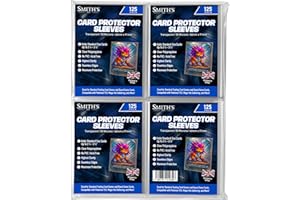 SMITH'S 2015 Smith’s® Standard Trading Card Sleeves | 500 Pack | Size: 66x91mm | 50 Micron | Ultra-Clear | Protect Pokémon, Magic: The Gathering, Yu-Gi-Oh!, Board & Sports Cards | Acid & PVC-Free | Durable